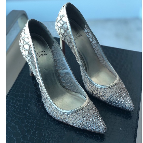 stuart weitzman swarovski crystal shoes